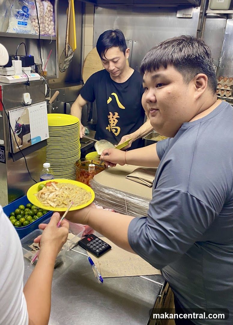 Food preparation in a kitchen