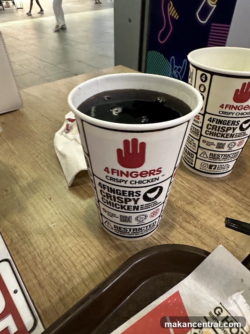 Drinks from 4 Fingers Crispy Chicken