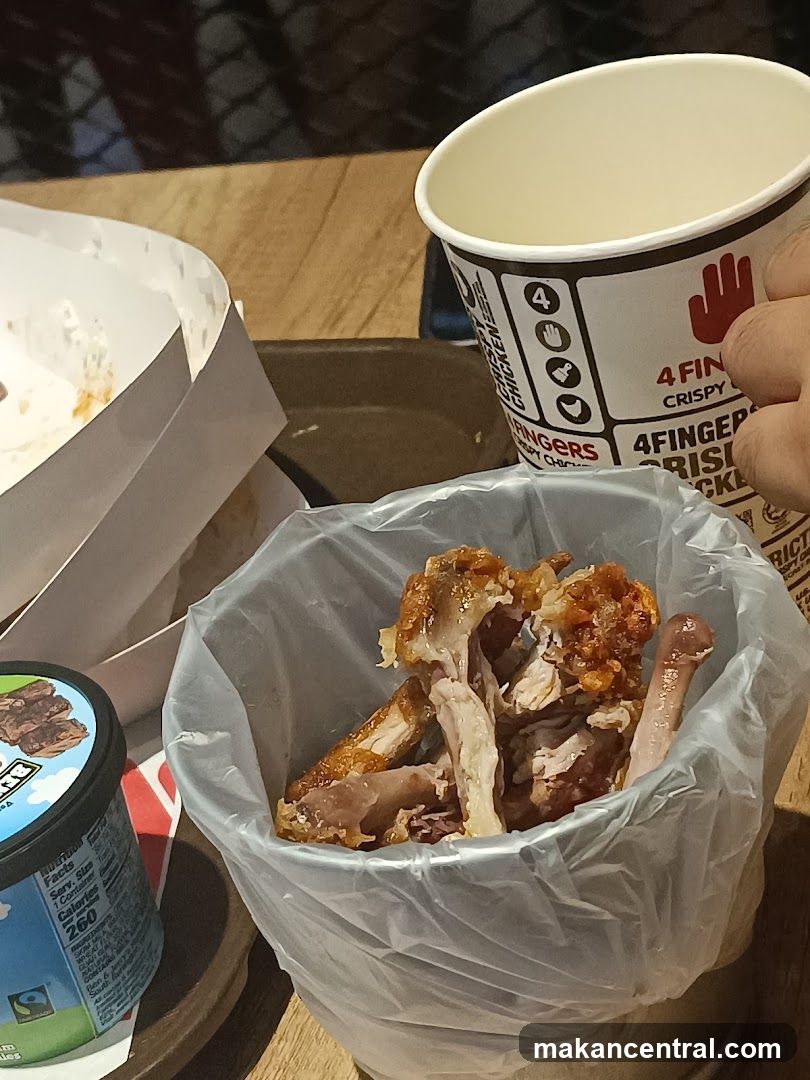 Leftover Fried Chicken and Drink Cup