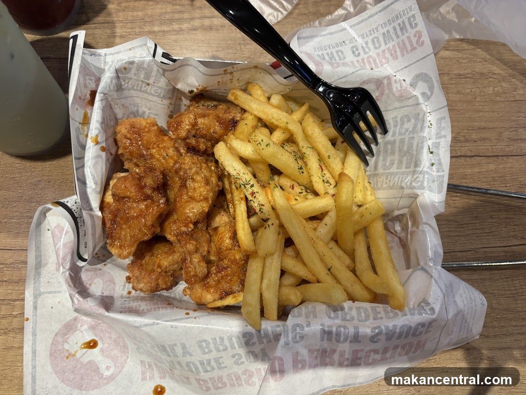 Fried Chicken and Fries