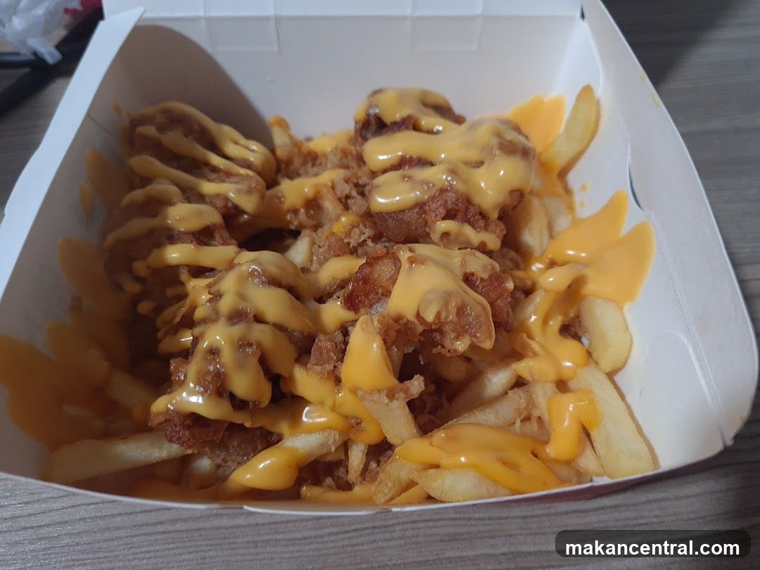 Cheese Fries with Chicken Bites
