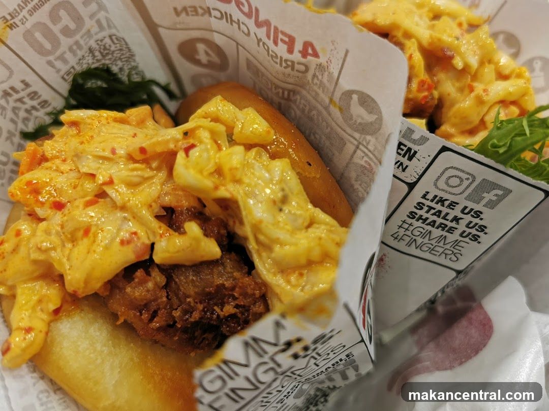 Crispy Chicken Burger and Side