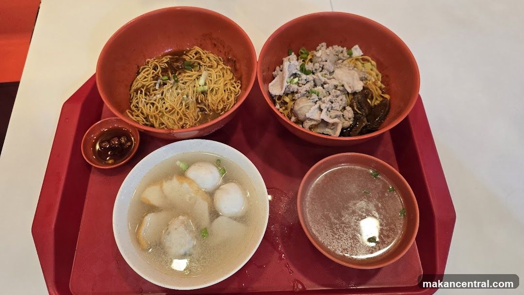 Noodles with Toppings and Soup