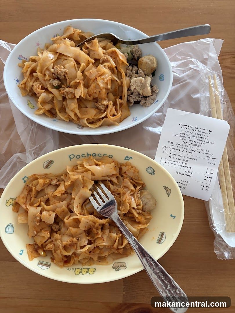 Noodles with Receipt