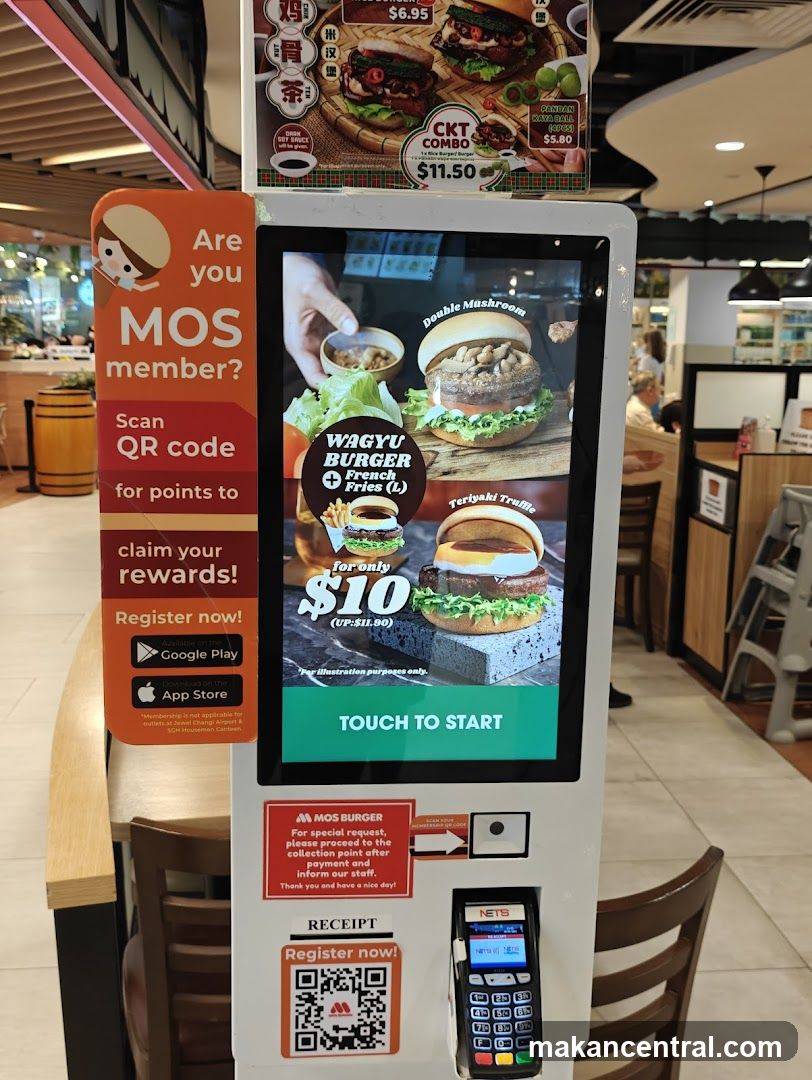 MOS Burger Self-Ordering Kiosk