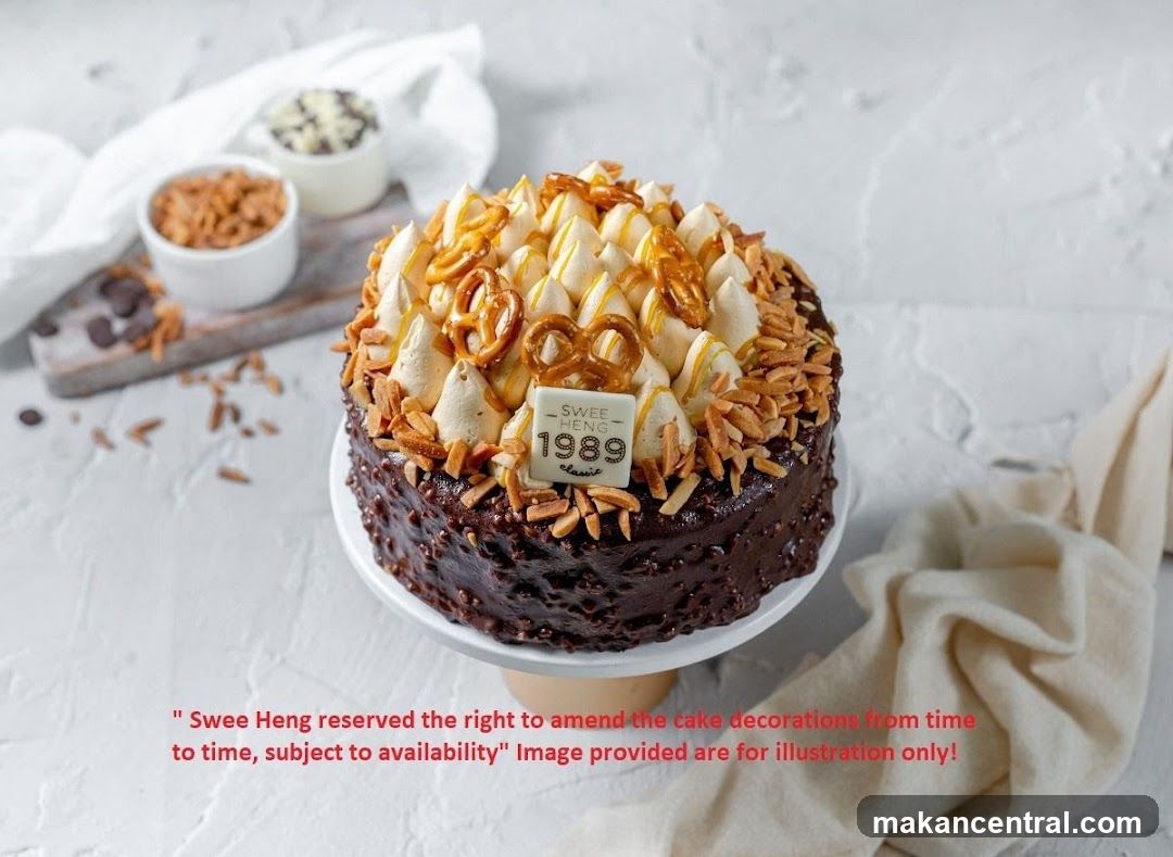 Chocolate Cake with Pretzel and Almond Topping