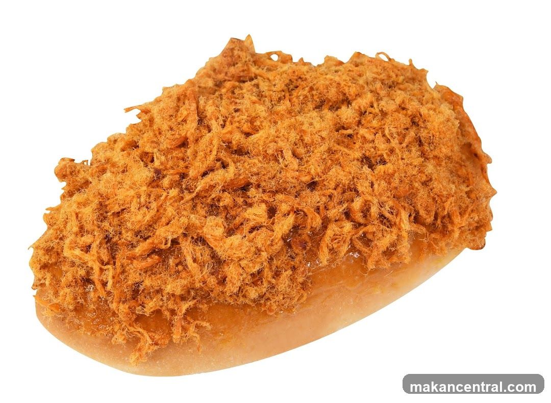 Bread with Shredded Pork Topping