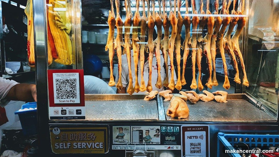 Hanging Poultry and Self-Service Sign