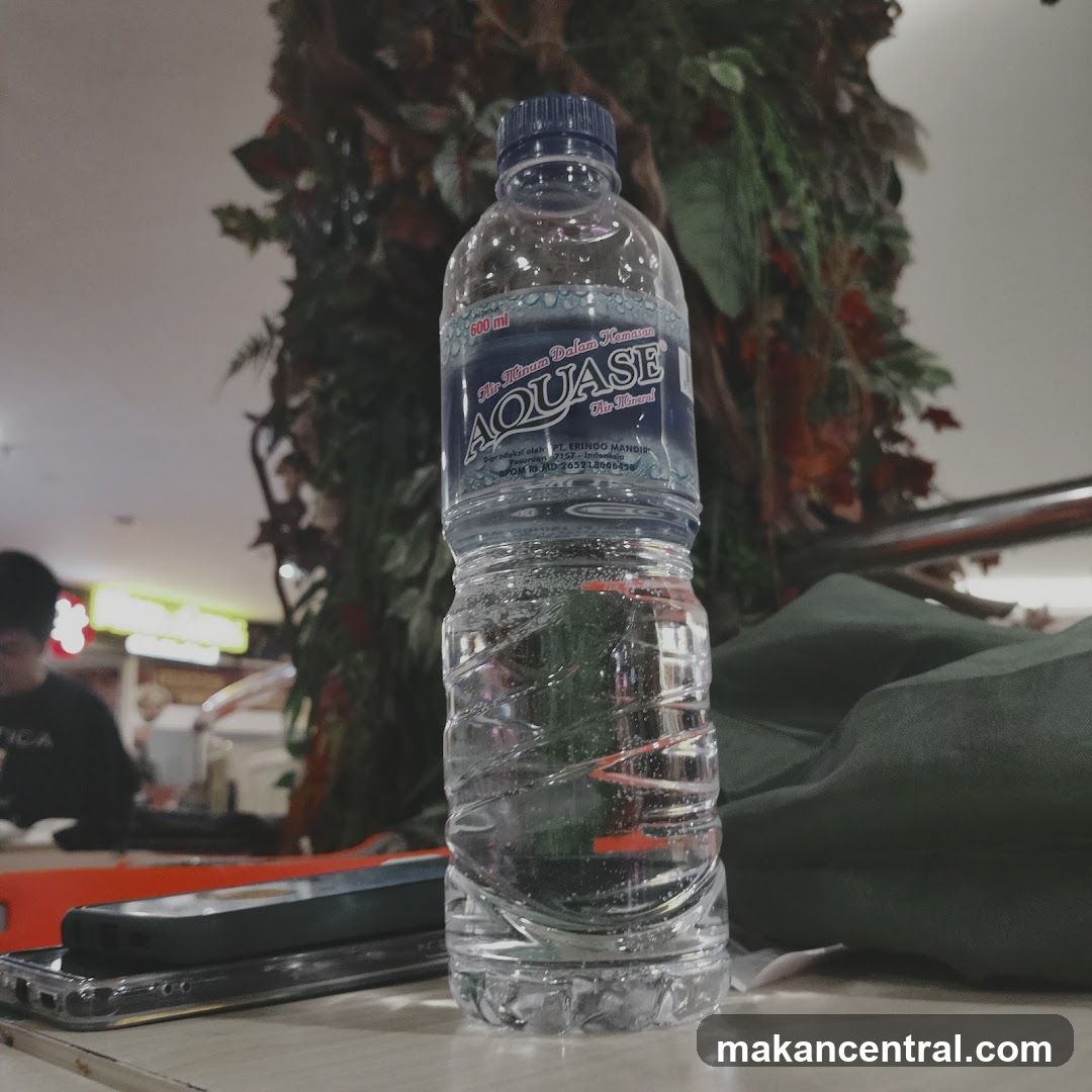 Bottle of Aquase Mineral Water