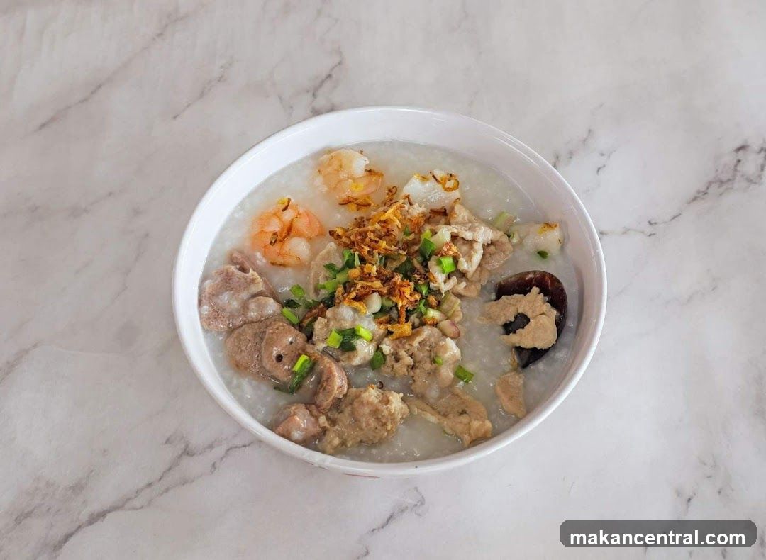 Congee with Pork and Shrimp