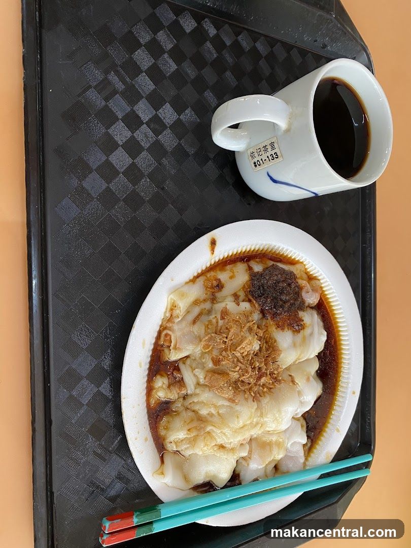 Chee Cheong Fun with Coffee