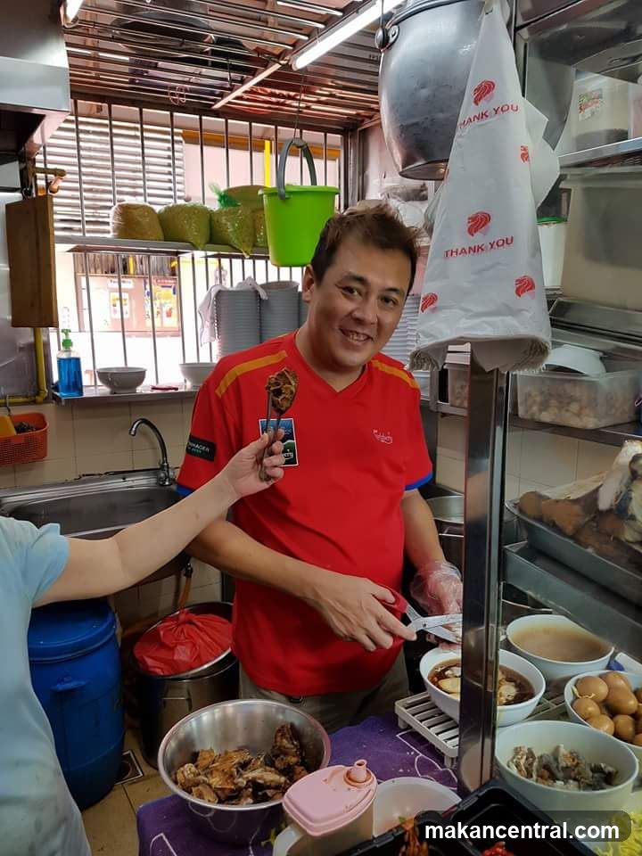 Man preparing food