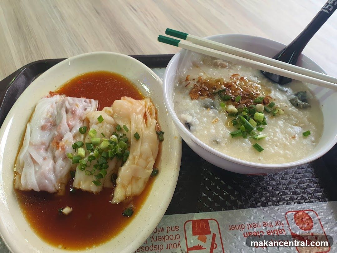 Congee and Rice Noodle Rolls