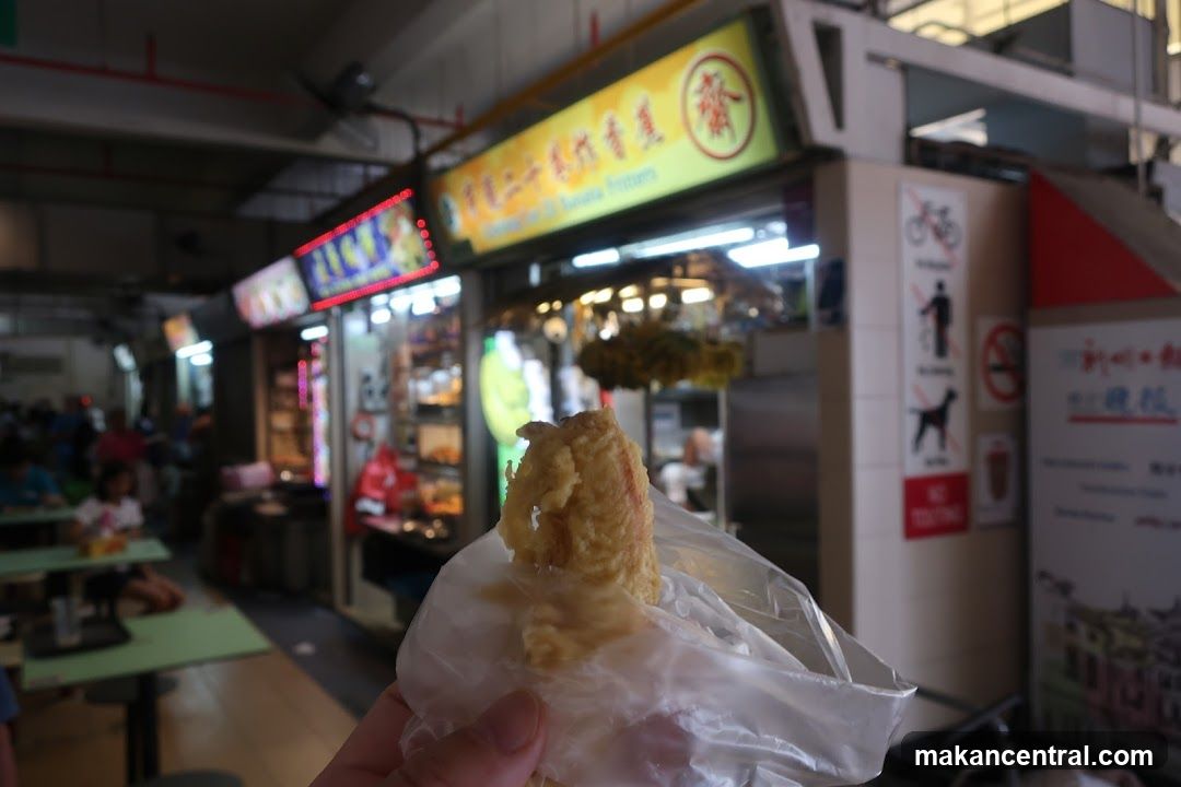 Fried food in plastic bag