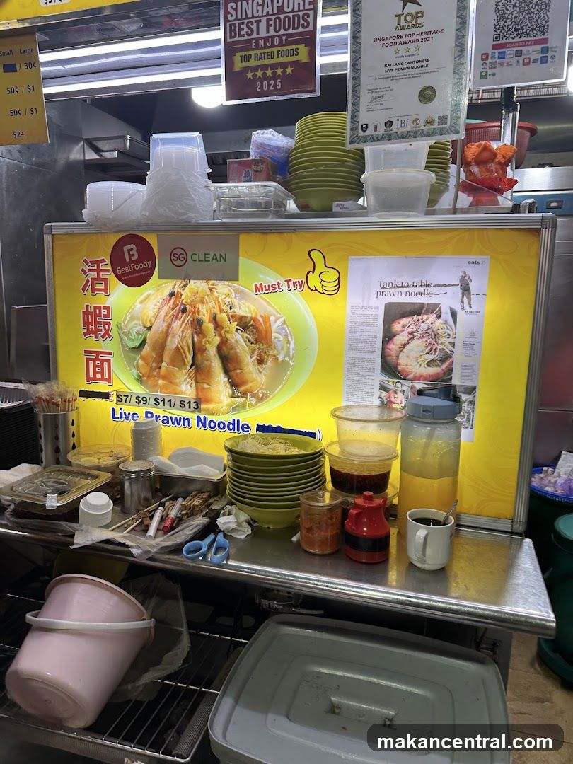 Food stall display