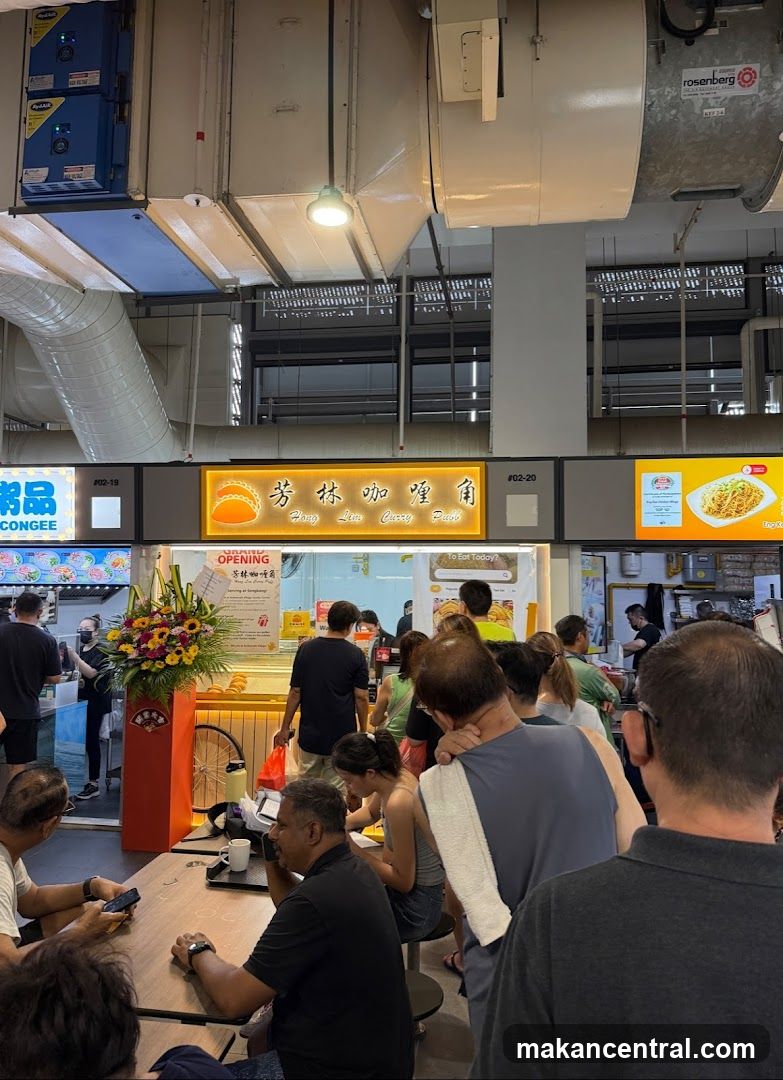 Food Stall with Customers