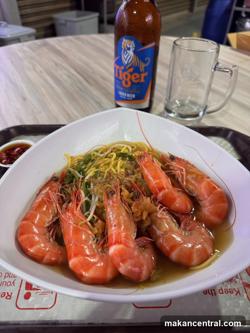 Shrimp Noodles with Beer