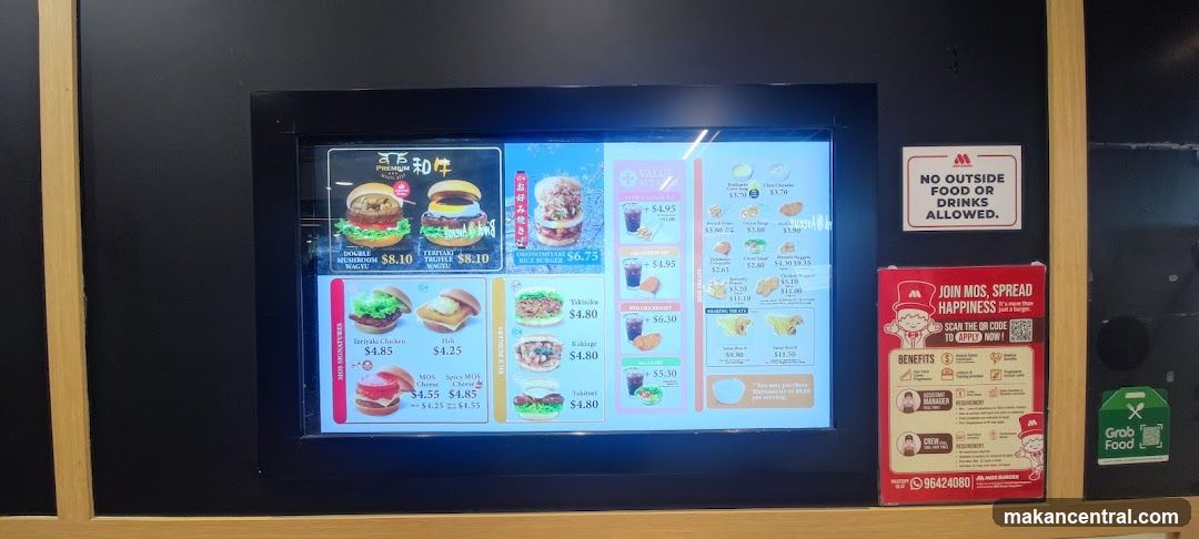 MOS Burger Menu