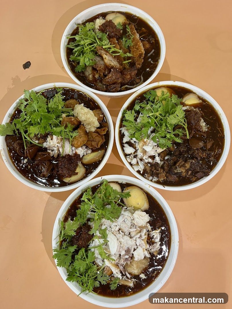 Four Bowls of Braised Food