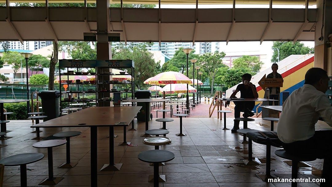 Food court seating area