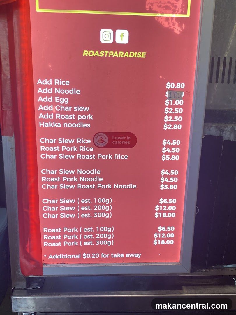 ROASTPARADISE Menu