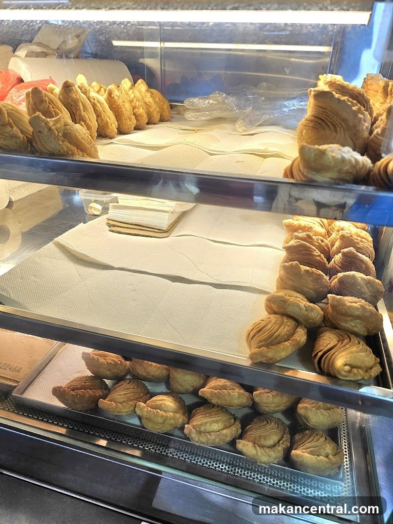 Pastries in a Display Case