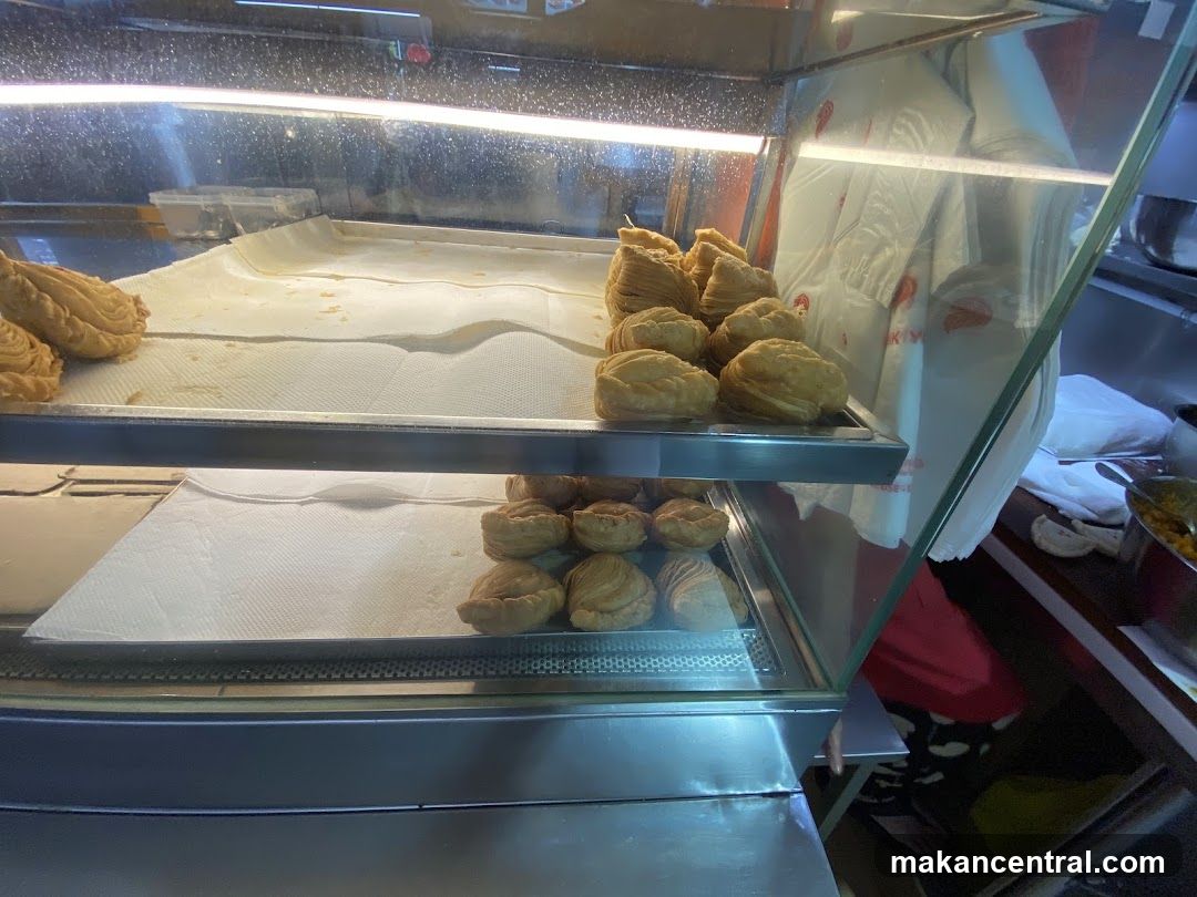Pastries in a Display Case