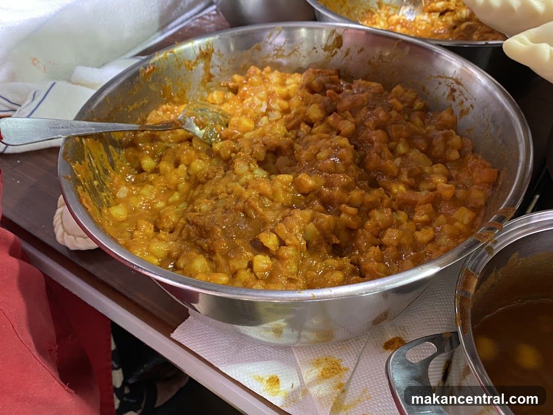 Diced Potatoes in Sauce