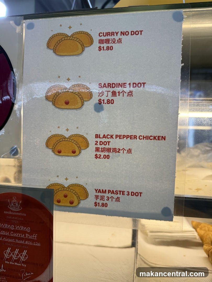 Wang Wang Espy Curry Puff Menu