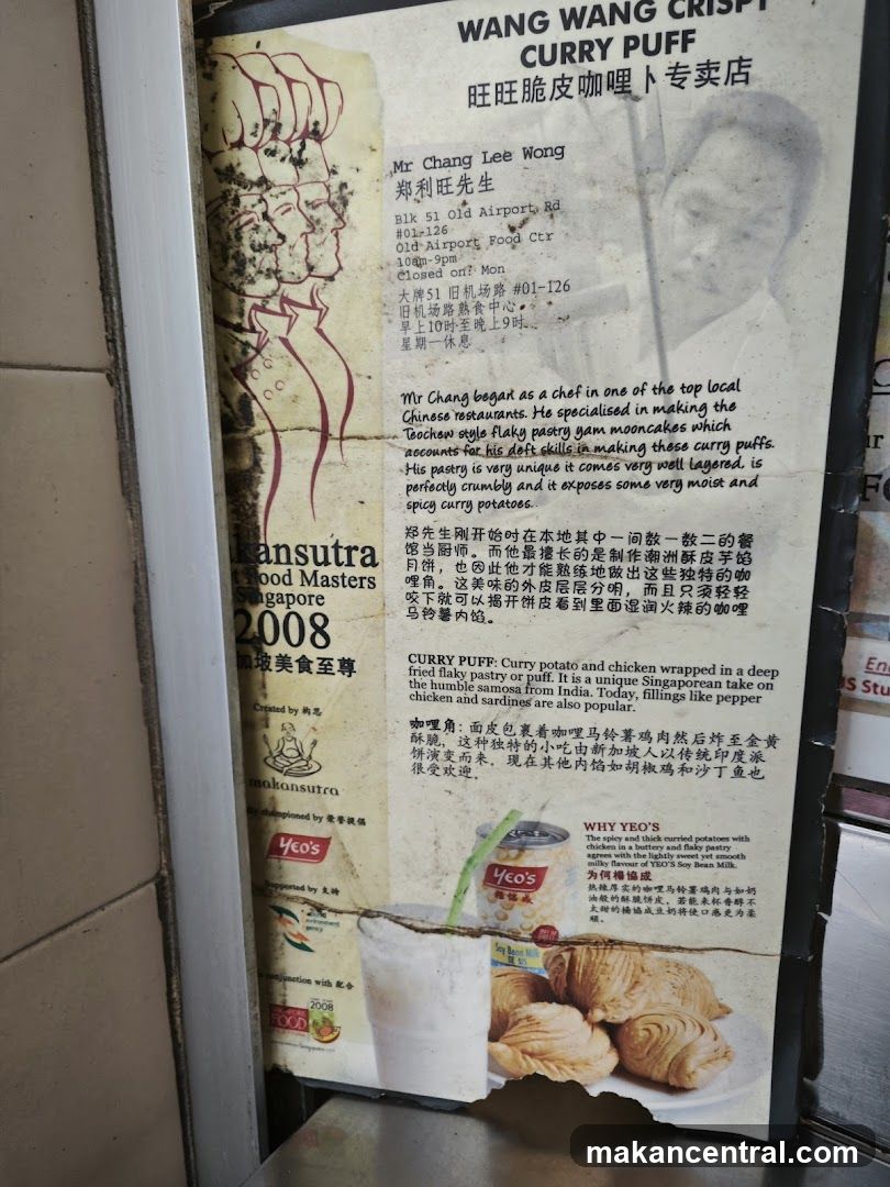 Wang Wang Curry Puff Menu