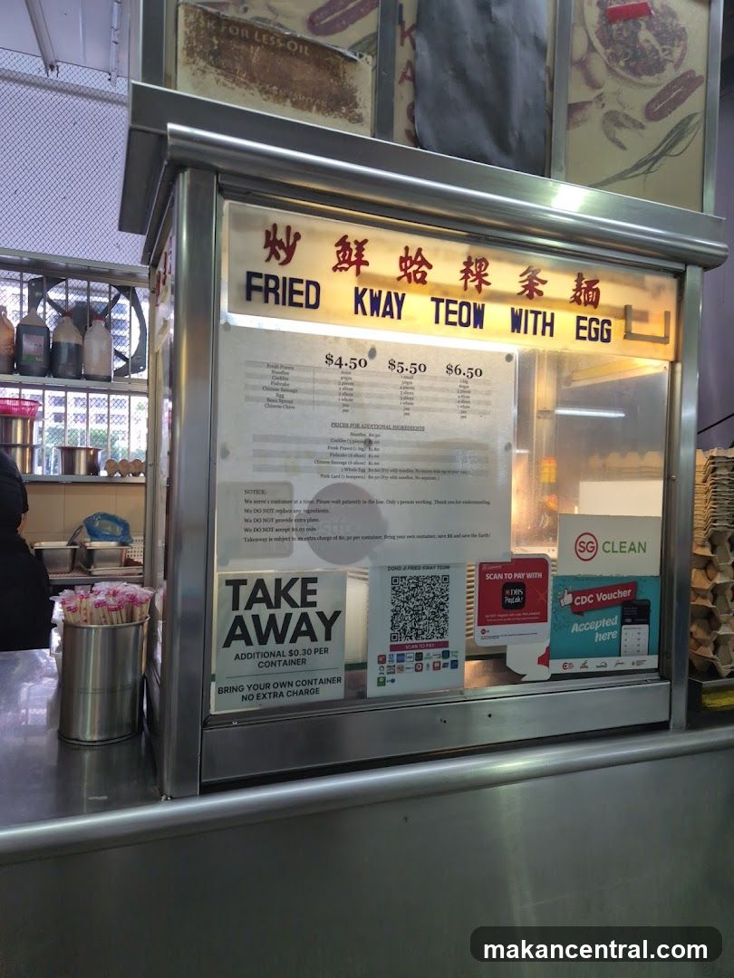Fried Kway Teow With Egg Menu