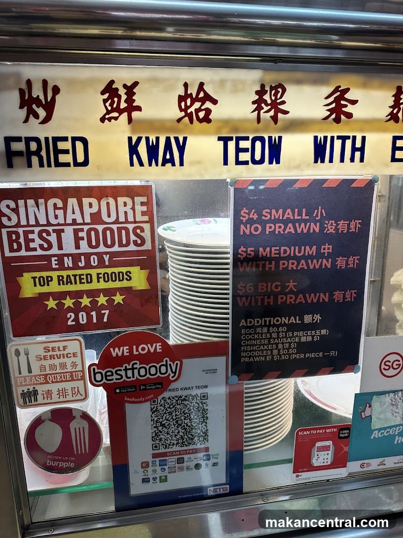 Fried Kway Teow Stall Signage
