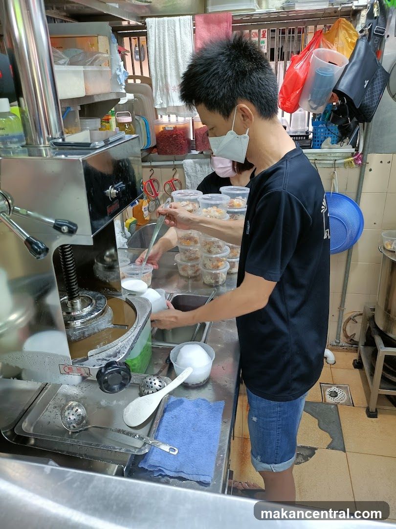 Preparing dessert
