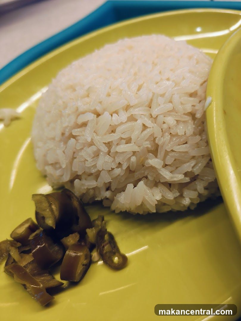 Steamed Rice with Pickled Jalapenos