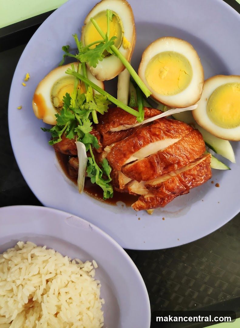 Chicken Rice with Braised Eggs