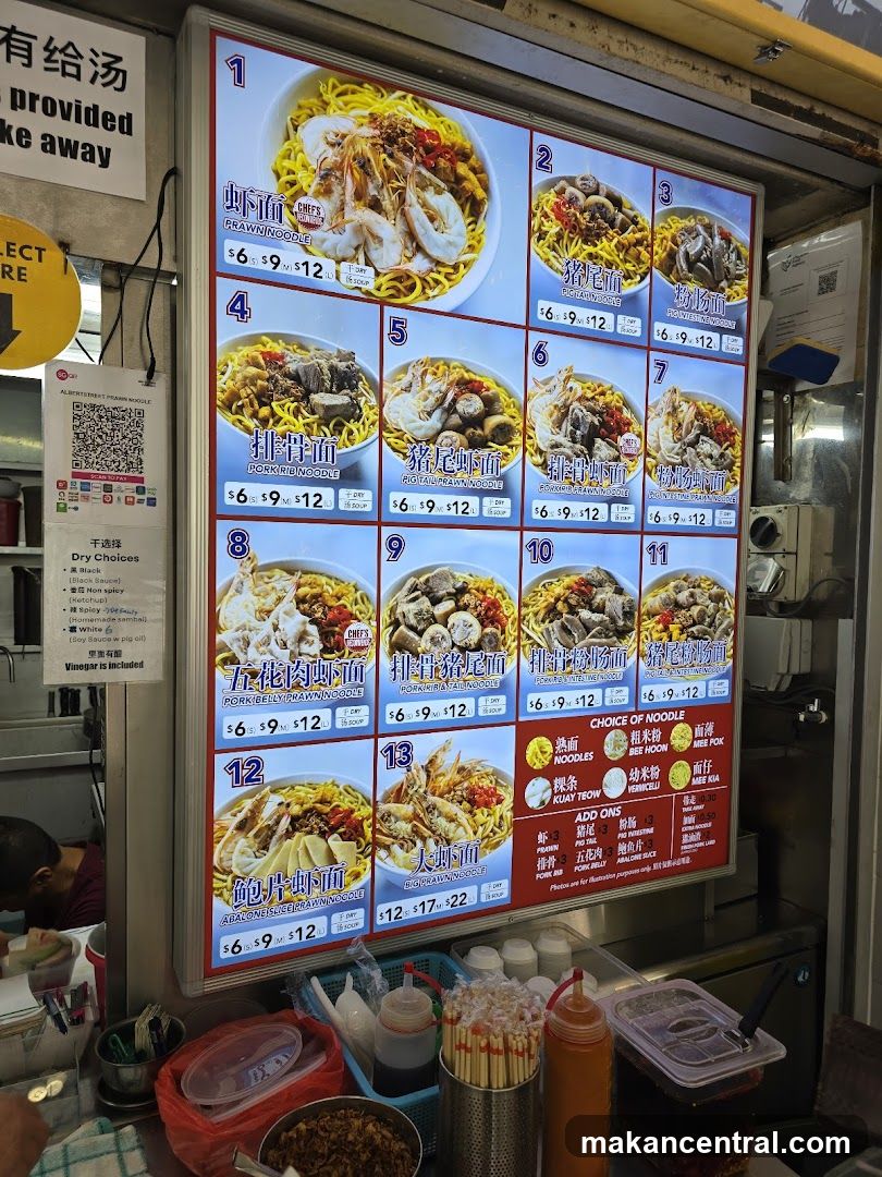 Noodle Menu