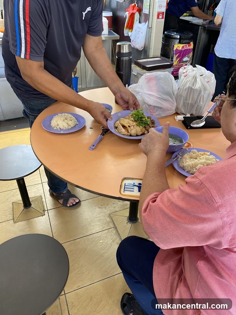 People eating at a table