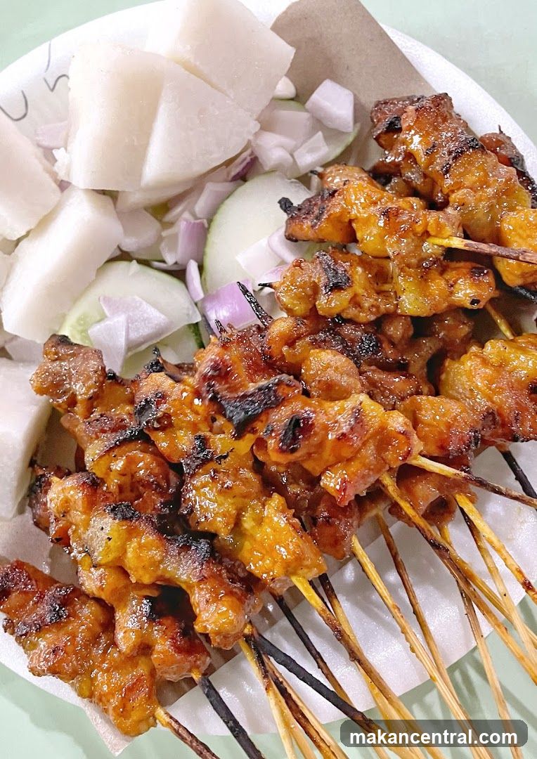 Chicken Satay with Rice Cakes