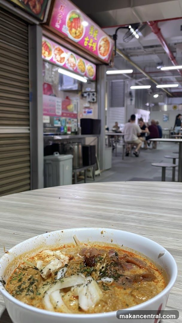 Laksa Dish at a Food Stall