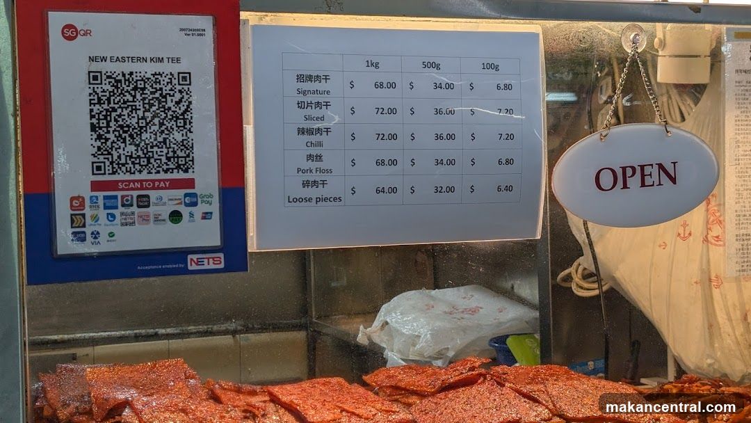 New Eastern Kim Tee Menu