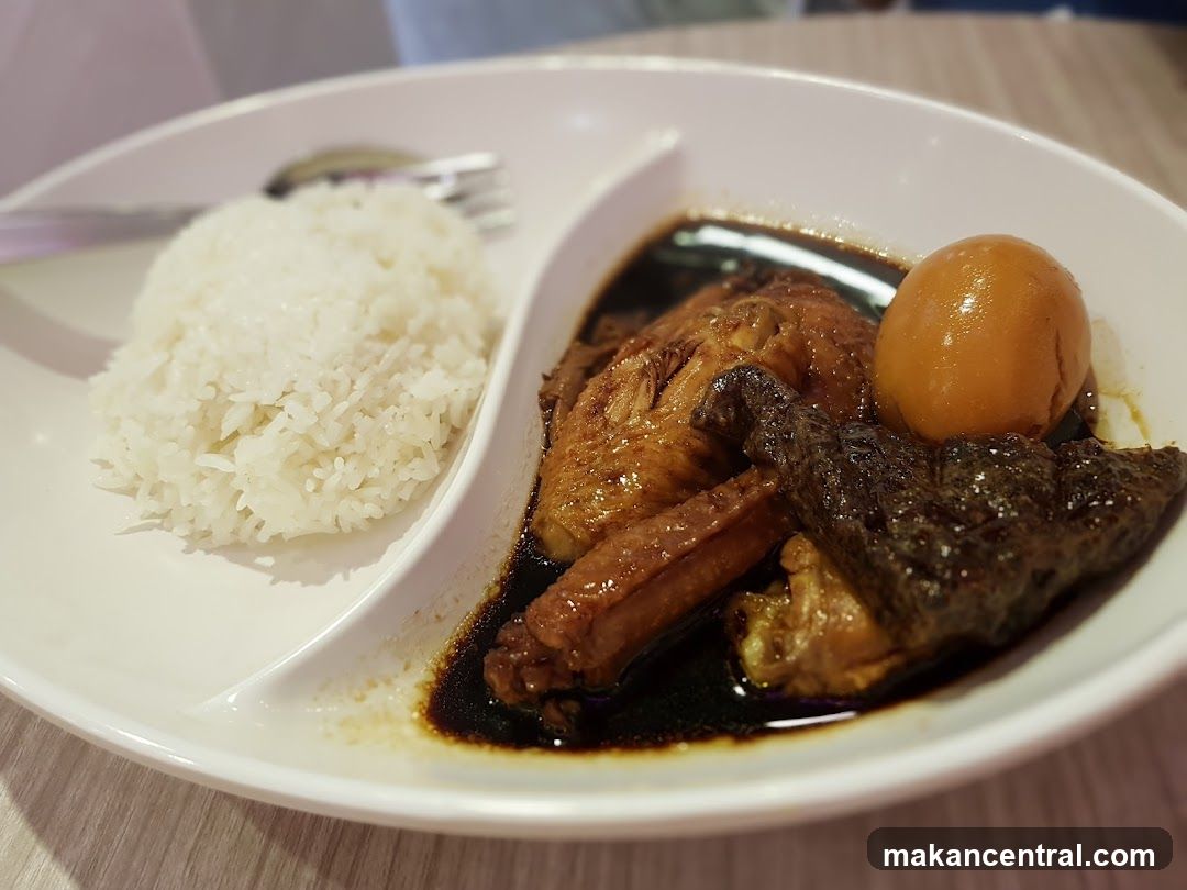 Braised Chicken and Egg with Rice