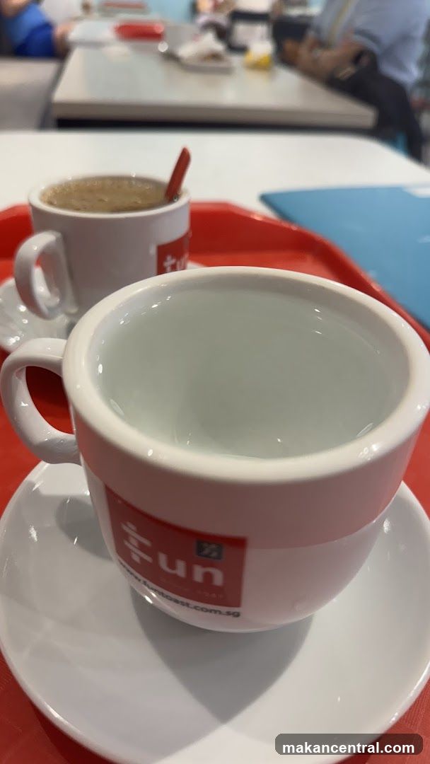 Two cups of coffee on a tray
