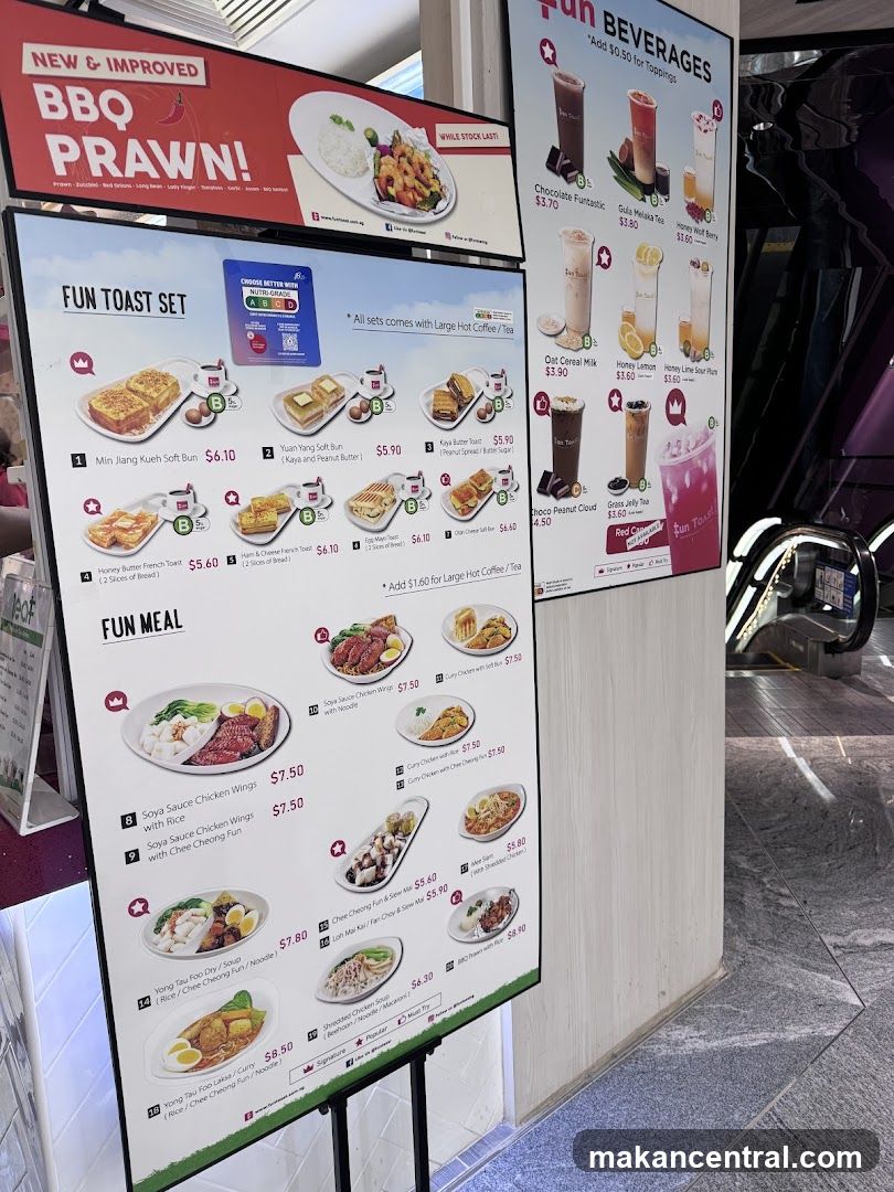 Fun Toast Menu