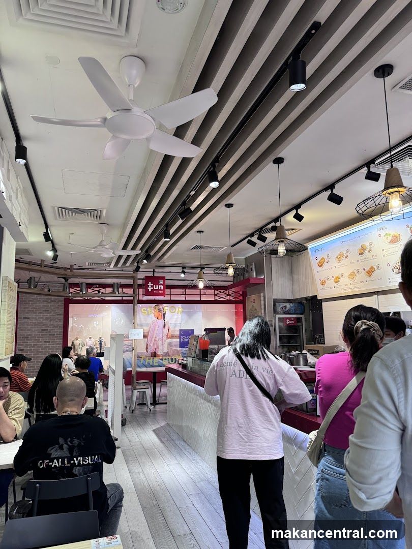 Customers in a food establishment