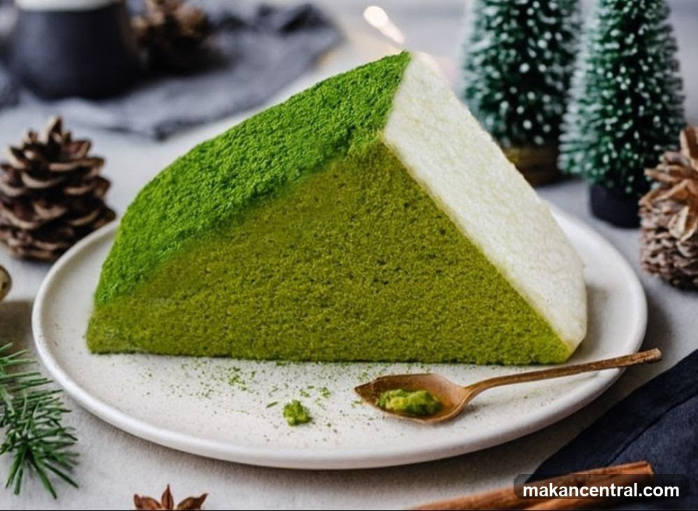 Matcha Cake Slice