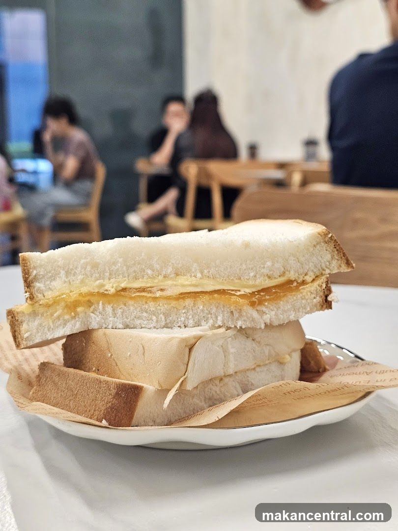 Sandwich with Butter and Jam