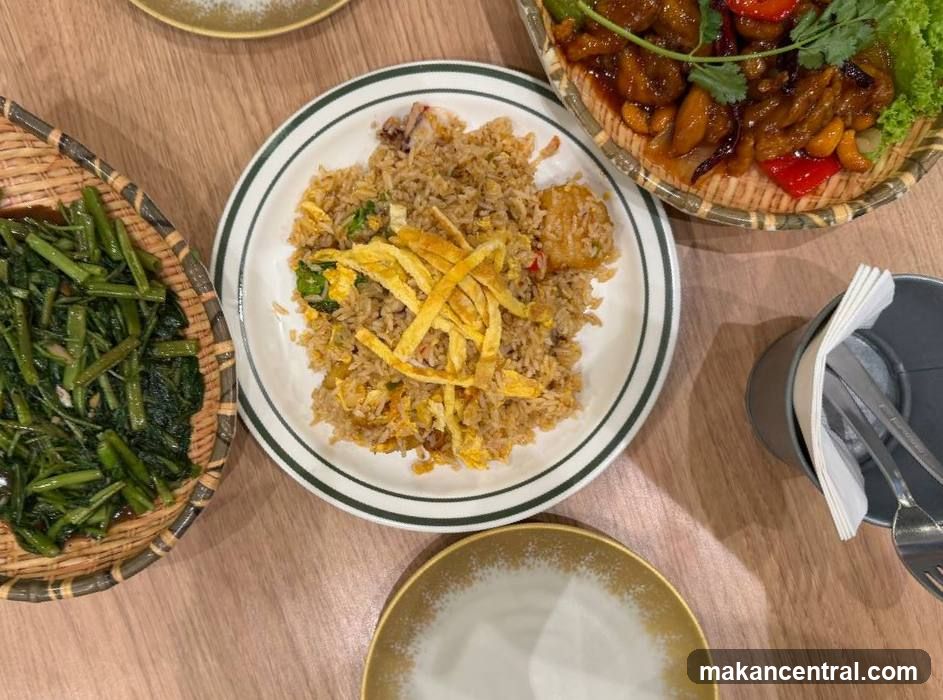 Fried Rice and Stir-Fried Greens