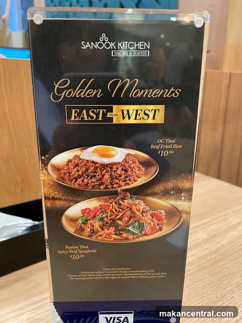 Sanook Kitchen Menu