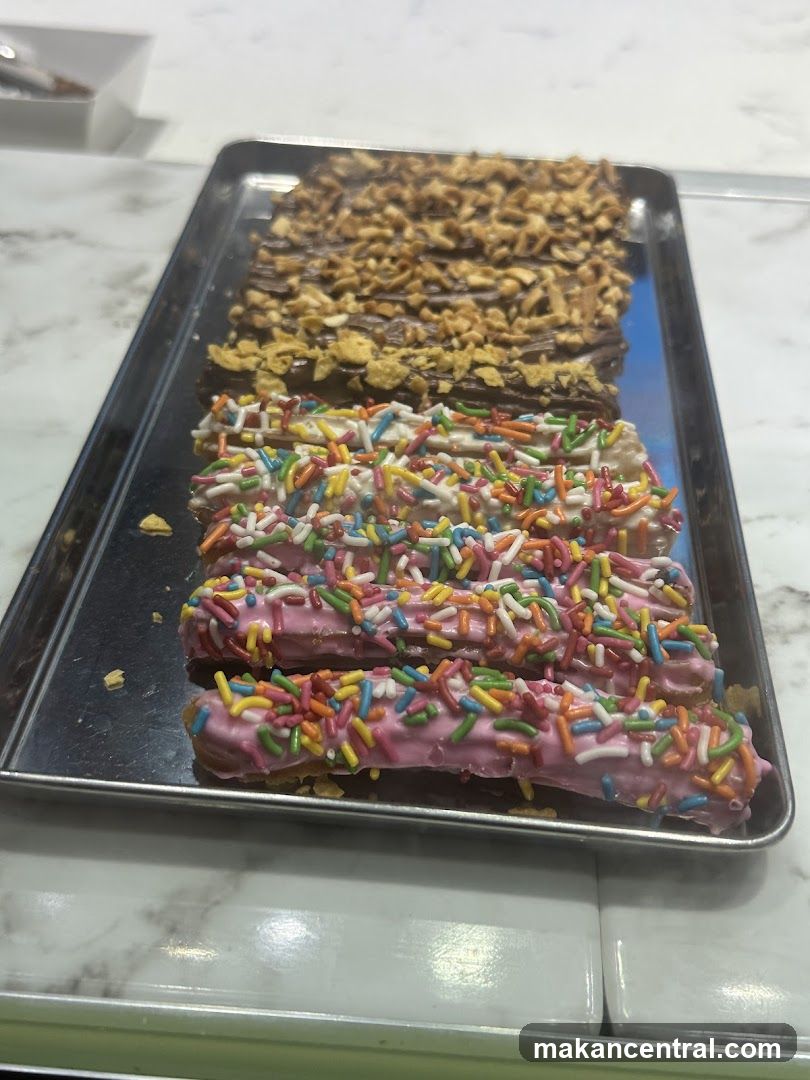 Churros with toppings