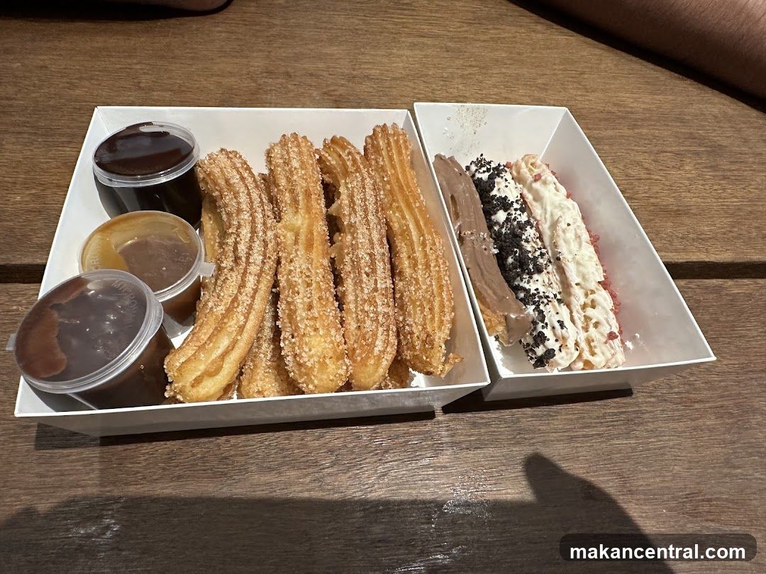 Churros with Dipping Sauces